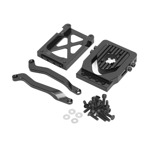 RC Schnellfreisetzungsmotor Basis Aluminiumlegierung Feststoffkonstruktion für Traxxas 1/6 XRT 8S 1/5 6s 8s (Black) von EVTSCAN