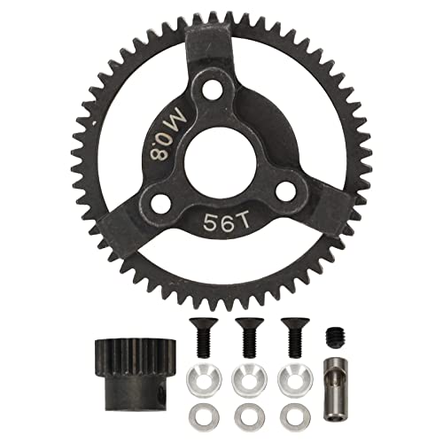 Stahlritzer Spur Gear Kit Langlebige Geschwindigkeitsoptionen einfach zu bedienen für Traxxas Slash 2WD 1/10 RC -Auto von EVTSCAN