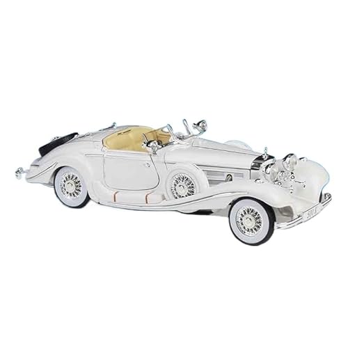 EVURU Simulationsautomodell Für Benz 1:18 simuliertes Legierungs-SUV-Geländewagenmodell, Ornamente, simuliertes Innentür-öffnbares Metallmodell (Color : 500K White) von EVURU