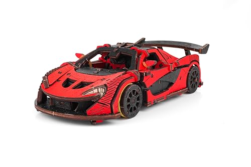 3D Puzzle Red Race Car EWA Wood 237 Teile von EWA Eco-Wood-Art