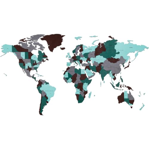 EWA Eco-Wood-Art World MAP S Emerald Planet von EWA Eco-Wood-Art