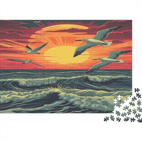 Möwe Puzzle 1000 Teile - Puzzle Für Erwachsene, Puzzle, Puzzlespiel Erwachsenen Puzzlespiel Puzzel 1000pcs (75x50cm) von EWAZKOPRH