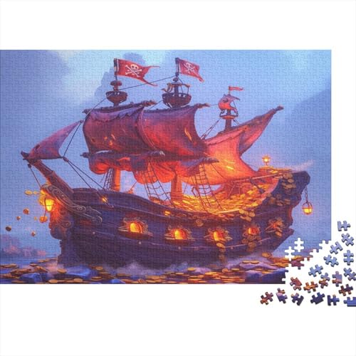 SailBoot Puzzlespiel 1000 Teile Puzzle Für Erwachsene Und Kinder Ab 14 Jahren, Puzzle-Motiv Erwachsenen Puzzlespiel Puzzel 1000pcs (75x50cm) von EWAZKOPRH