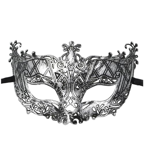 EWFAS Herren Maske Venezianische Halbemaske: Maskerade Griechische Römische Augenmaske Steampunk Karnevalsmaske Kostüm Karneval Cosplay Party Masquerade Venezianische Maske von EWFAS