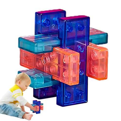 EWFAS Puzzle-Schloss,Schalte das ineinandergreifende Puzzle „Luban Kongming Lock“ frei - Schalten Sie ineinandergreifendes Puzzle frei, 3D-Puzzles, tragbares Lernspielzeug, IQ-Test-Spielzeug von EWFAS