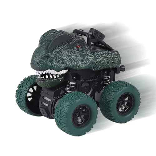 EWFAS Reibungsautos,Pädagogische Dinosaurierautos | Lernspielzeug für Kinder Jungen und Mädchen im Alter von 3–8 Jahren, Autospielzeug, Dinosaurierspielzeug, Tierautospielzeug, Geschenke von EWFAS