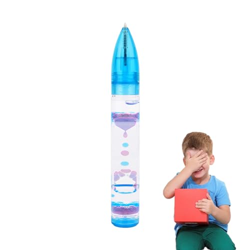 EWOKE Coole Flüssig Timer Stifte | Liquid Motion Bubbler Stift | Zappel Stift Spielzeug Für Kinder Und Erwachsene | Autismus Angst Stress Relief Fidget Sensory Toys Geschenk Für Jungen Mädchen von EWOKE