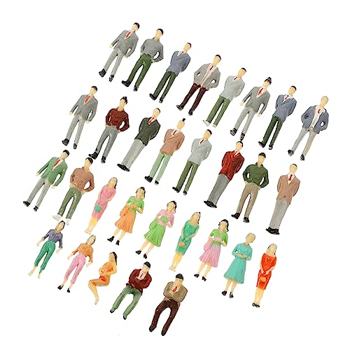 EXAOMBLE 30pcs Mini People Models Mini People Models Farbige Menschliche Modelle Layout -dekore von EXAOMBLE