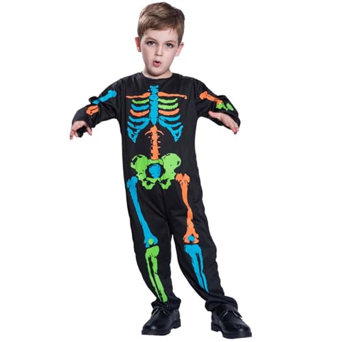 EXBERT Halloween Skelett Body - Breiter Skelett-Overall für , Produkte für Halloween-Kostüme für Süßes oder Saures-Spiele, Zuhause, Halloween-Partys, Spukhaus von EXBERT