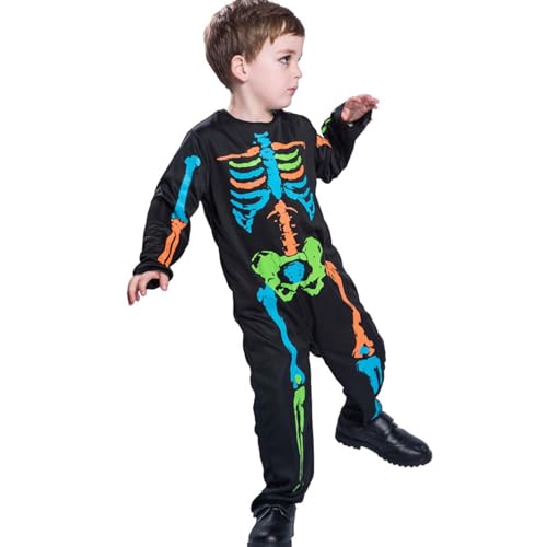 EXBERT Halloween-Skelett-Body | Lockerer Skelett-Body mit gruseligem Halloween-Strampler – Produkte für Halloween-Kostüme für Süßes oder Saures-Spiele, Zuhause, Halloween-Partys, Zuhause von EXBERT