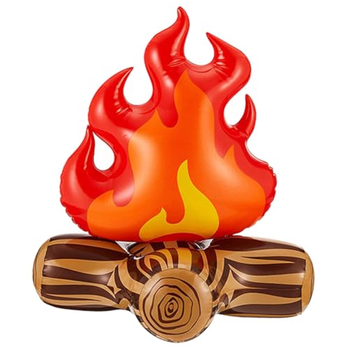 Aufblasbare Flamme Modell Hof Dekoration Requisiten Pvc Aufblasbare Lagerfeuer Camping Party Requisiten 3d Künstliches Feuer Kamin Mit Gefälschter Flamme Camping-dekor Mini Ballon von EXCEART