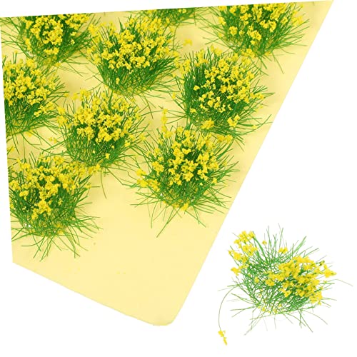 EXCEART 1 Blatt Graskorn Artificial Flower sztuczne kwiaty Modellbau Grasbüschel künstliche gräser draußen Mini- Miniatur-Vegetationsgruppe Statisches Grasbüschelmodell Plastik Yellow von EXCEART