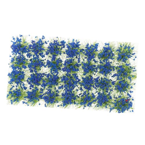 EXCEART 1 Schachtel Kunstrasen-Cluster Künstliche Blumen statische Grasbüschel Gartenzubehör kunstpflanze kunstplflanze Mini-Pflanzenbüschel künstliches Blumenbüschel Harz Blue von EXCEART