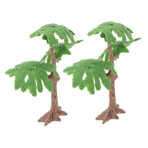 EXCEART 2st Simulierter Ginkgobaum Palmenkuchendekorationen Waldbäume Kleine Bäume Zur Dekoration Modelllandschaftsbäume Für Diorama Bauen Mini-bäume Zum Basteln Kuchendeckel Plastik Green von EXCEART