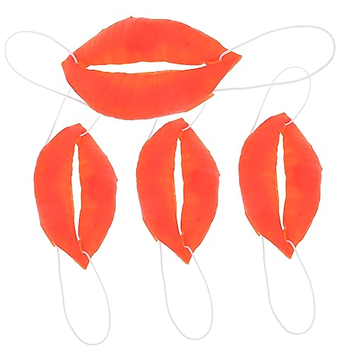 EXCEART 4 Stück Cosplay-zubehör Rote Lippen-mund-requisite Karneval-zirkus-mund Halloween-scherz-requisiten Halloween-lippe Cosplay Clown Mund Lesezeichen Rubbel Plastik Maske Wurst EXCEART 4 Stück Cosplay-zubehör Rote Lippen-mund-requisite Karneval-zirkus-mund Halloween-scherz-requisiten Halloween-lippe Cosplay Clown Mund Lesezeichen Rubbel Plastik Maske Wurst von EXCEART