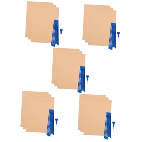 EXCEART 5 Sets Braille Tafel Braille Schiefertafel Und Stylus Braille Schreibtafel Für Jalousien Schiefertafel Schreibtafel Für Jalousien Blindenschrifttafel Aus Kunststoff Braille von EXCEART