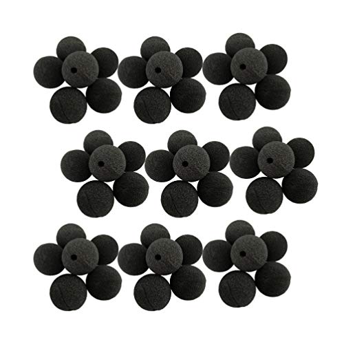 EXCEART 50Pcs Schwarz Clown Nase Erwachsene & Kinder Schöne Schaum Nase Dekorationen für Karneval Party Circus Thema Party von EXCEART