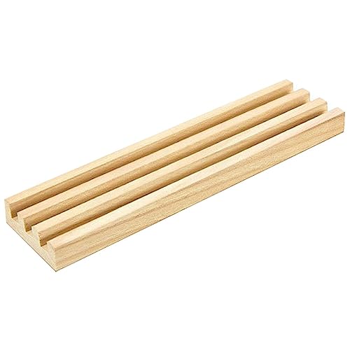 EXCEART Tischständer 1 Stück Holz-Domino-Ständer Tabletts Halter Organizer Domino-Stützgestelle Domino-Fliesen-Halter Für Mexikanische Zug-Dominospiele Display-Tabletts von EXCEART