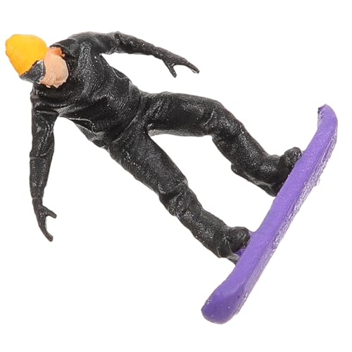 EXCEART Miniaturmodell Menschen Winziges Skifahrer-figurenmodell Winzige Skifahrer -Skifahrer Mini-Mensch-Modell Mini-skifahrerfigur Simulation Mensch Figur Zur Dekoration Harz von EXCEART