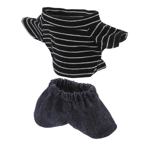 EXHUMKY Bärenpuppen-anzieh-Outfit Mit Hose Und Hemd Zarte Puppenkleidung Für Mädchen Wiederverwendbare Für Junge Mädchen EXHUMKY Bärenpuppen-anzieh-Outfit Mit Hose Und Hemd Zarte Puppenkleidung Für Mädchen Wiederverwendbare Für Junge Mädchen von EXHUMKY