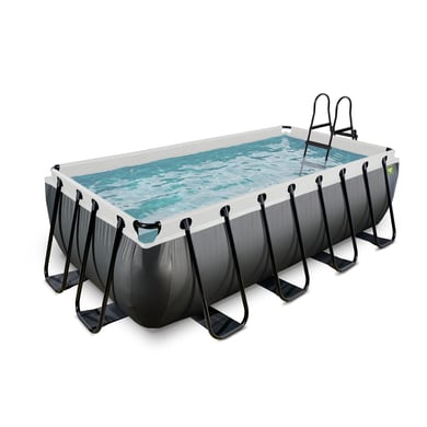 EXIT Black Leather Pool 400x200x100cm mit Filterpumpe - schwarz von EXIT TOYS