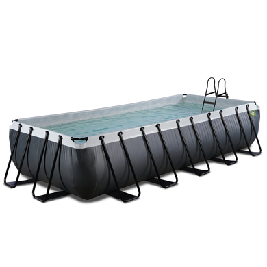 EXIT Black Leather Pool 540x250x100cm mit Filterpumpe - schwarz von EXIT TOYS