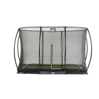 EXIT Bodentrampolin Silhouette Rechteckig 244x366 cm mit Sicherheitsnetz - schwarz von EXIT TOYS