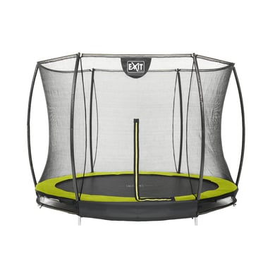 EXIT Bodentrampolin Silhouette ø244cm mit Sicherheitsnetz - grün von EXIT TOYS