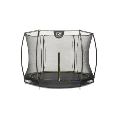 EXIT Bodentrampolin Silhouette ø244cm mit Sicherheitsnetz - schwarz von EXIT TOYS