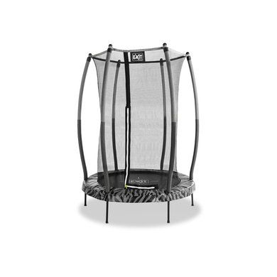 EXIT Tiggy Junior Trampolin mit Sicherheitsnetz ø 140 cm, schwarz/grau von EXIT TOYS