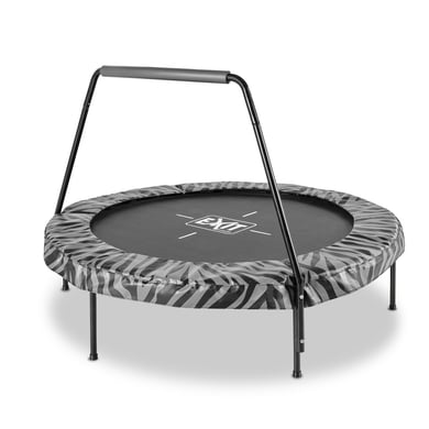 EXIT Tiggy junior Trampolin mit Griffstange ø 140 cm, schwarz/grau von EXIT TOYS