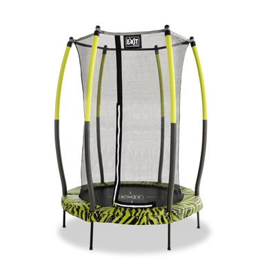 EXIT Tiggy junior Trampolin mit Sicherheitsnetz ø140 cm, schwarz/grün von EXIT TOYS