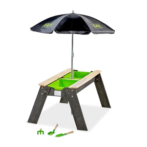 EXIT Toys Aksent Holzsandtisch & Wassertisch - Multifunktionaler Spieltisch & Picknicktisch - Sonnenschirm, Gartengeräte, Eimer & Deckel - Für Kinder im Garten - 100% FSC Zedernholz - 69x94x50cm EXIT Toys Aksent Holzsandtisch & Wassertisch - Multifunktionaler Spieltisch & Picknicktisch - Sonnenschirm, Gartengeräte, Eimer & Deckel - Für Kinder im Garten - 100% FSC Zedernholz - 69x94x50cm von EXIT TOYS