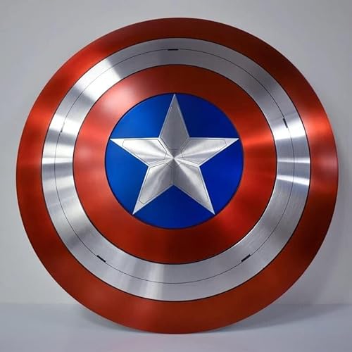 EXNOT Captain America Shield - Der Falke und der Wintersoldat Schild - Metall Replik Halloween Mittelalter Rüstung Cosplay Schild Larp Kampfschild von EXNOT