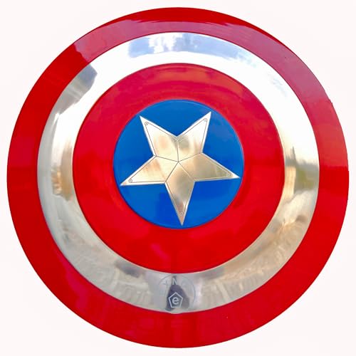 EXNOT Captain America Shield - Der Falke und der Wintersoldat Schild - Metall Replik Halloween Mittelalter Rüstung Cosplay Schild Larp Kampfschild von EXNOT