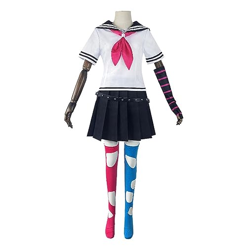 EXOTUF Mioda Ibuki Spiel Cosplay Kostüm für Damen und Mädchen, Matrosenanzug, Schuluniform, Anime, Set-S von EXOTUF