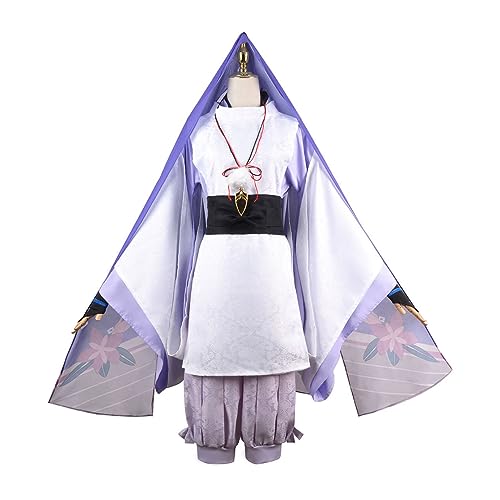 EXOTUF Scaramouche Kunikuzushi Cosplay Kostüm Spiel Unisex Umhang Obdachlose Uniform,Set-L von EXOTUF