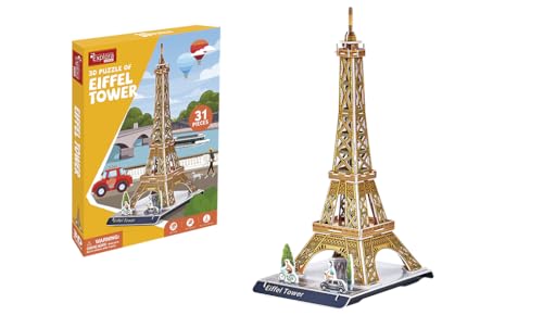 EXPLORA - Eiffelturm - 3D-Puzzles 540010 - 31 Teile - Historisches Denkmal - Level 2 - Ohne Kleber oder Schere - Bildungs - Paris - Konstruktionsspiel - Geschenk - Modell - Ab 5 Jahren von EXPLORA