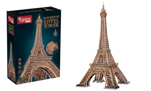 EXPLORA - Eiffelturm - 3D-Puzzles 540041 - 314 Teile - Historisches Denkmal - Level 10 - Ohne Kleber oder Schere - Bildungs - Paris - Konstruktionsspiel - Geschenk - Modell - Ab 10 Jahren von EXPLORA