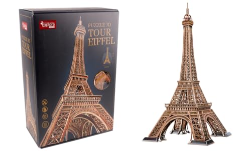 EXPLORA - Eiffelturm - 3D-Puzzles 540041 - 314 Teile - Historisches Denkmal - Level 10 - Ohne Kleber oder Schere - Bildungs - Paris - Konstruktionsspiel - Geschenk - Modell - Ab 10 Jahren von EXPLORA SCIENCES