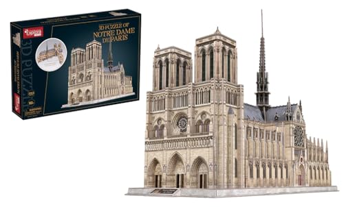 EXPLORA - Notre Dame De Paris - 3D-Puzzles - 540040 - 293 Teile - Historisches Denkmal - Level 10 - Ohne Kleber oder Schere - Bildungs - Paris - Bauspiel - Modell - Ab 8 Jahren von EXPLORA