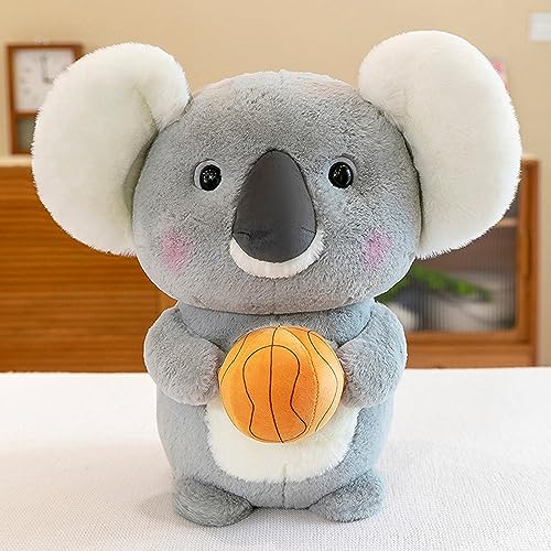 EXQUILEG Plüschtiere Koalas - Flauschiges Koala Stofftier zum Kuscheln & Spielen (Basketball,25cm) von EXQUILEG
