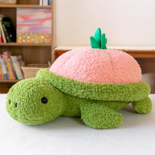 EXQUILEG Turtle Pillow, Turtle Cushion,Giant Tortoise Cushion, Turtle Cushion for Dressing, Giant Tortoise Cushion, Kawaii Portable Turtle Shell Cushion (Rosa,35CM) von EXQUILEG