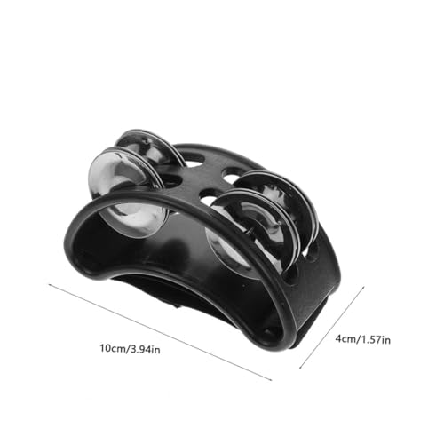 EXQUIMEUBLE 2 Stück Fußschellen Musikspielzeug Fußschellen mit Glocken Percussion Instrument für Musikunterricht und Party Zubehör in Schwarz EXQUIMEUBLE 2 Stück Fußschellen Musikspielzeug Fußschellen mit Glocken Percussion Instrument für Musikunterricht und Party Zubehör in Schwarz von EXQUIMEUBLE