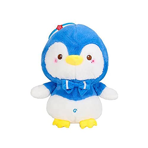 EXQULEG Kuscheltier Pinguin, Pinguin Stofftier Plüschtier, Cartoon Niedliche Pinguin Kuscheltier Puppe Weiche Kuscheltiere Spielzeug Tier Kissen Geschenk für Jungen Mädchen (Blau,21cm) von EXQULEG