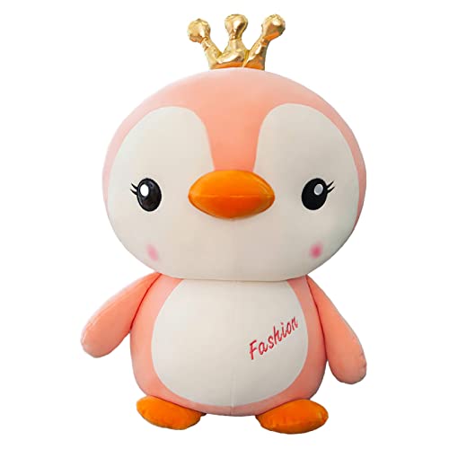 EXQULEG Pinguin Plüschtier, Pinguin Kuscheltier, Süßes Pinguin Stofftier Plüsch Spielzeug Pinguinpuppe Stofftier Kissen Geschenk für Kinder Mädchen Junge (Rosa,40cm) von EXQULEG