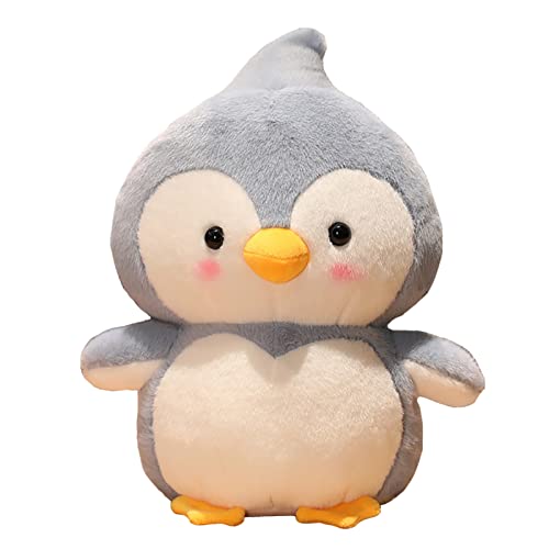 EXQULEG Pinguin Plüschtier, Pinguin Stofftier Kuscheltier, Süßes Pinguin Plüsch Spielzeug Pinguinpuppe Kissen Geschenk für Kinder Mädchen Junge (Hellblau,45cm) von EXQULEG