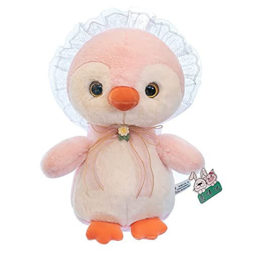 EXQULEG Pinguin Stofftier Plüschtier, Pinguin Kuscheltier Plüsch Süße Pinguin Plüschtier Spielzeug Geschenke für Jungen Mädchen Kinder (Rosa,50cm) von EXQULEG