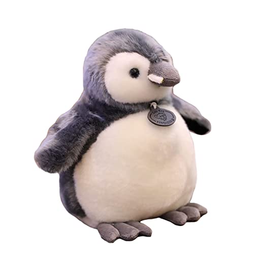 EXQULEG Pinguin Stofftier Plüschtier, Pinguin Kuscheltier Tier Plüsch Spielzeug für Mädchen, Jungen & Babys (Grau,18cm) von EXQULEG