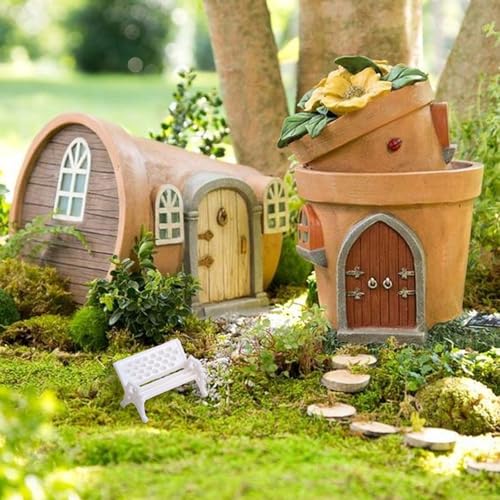 Miniatur-Stühle aus Kunststoff, zur Verschönerung von Puppenhaus-Szenen und kreativen Projekten, erhältlich in verschiedenen Mengen (M 10 Stück) von EXTRWORY